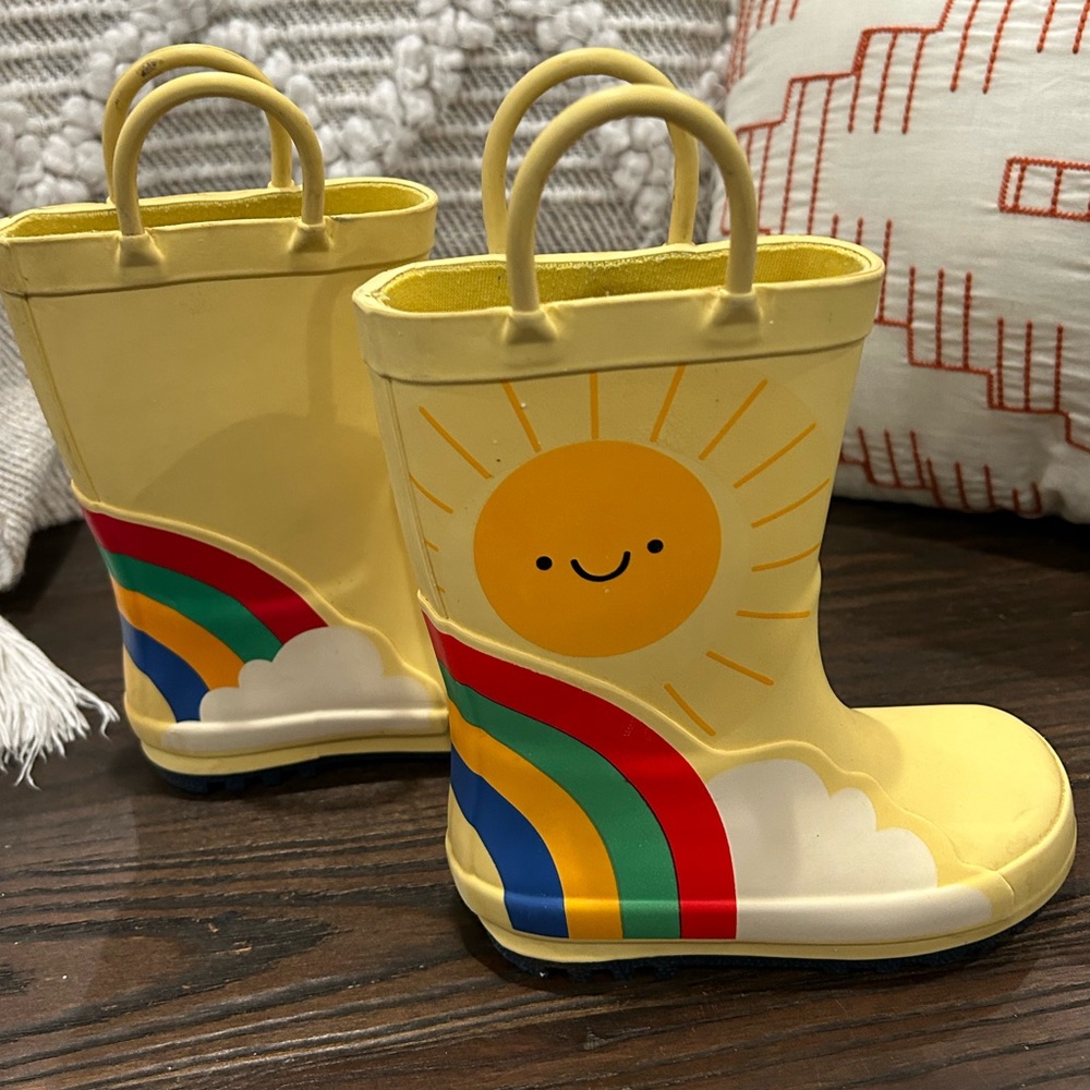 Rainbow Rain Boots